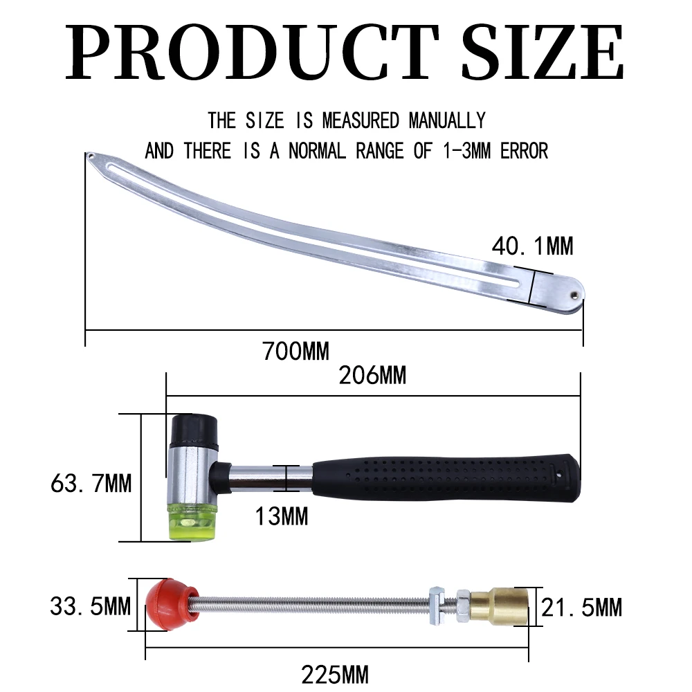 Auto Dent Repair Kit Sheet Metal Unpainted Sheet Metal Kit Body Repair Kit