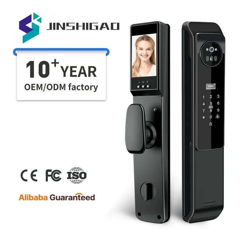 High-Security Smart Door Lock Anti-TheftTuya WiFi Biometric Electronic Fingerprint TTlock Intelligent Ttlock Door Locks