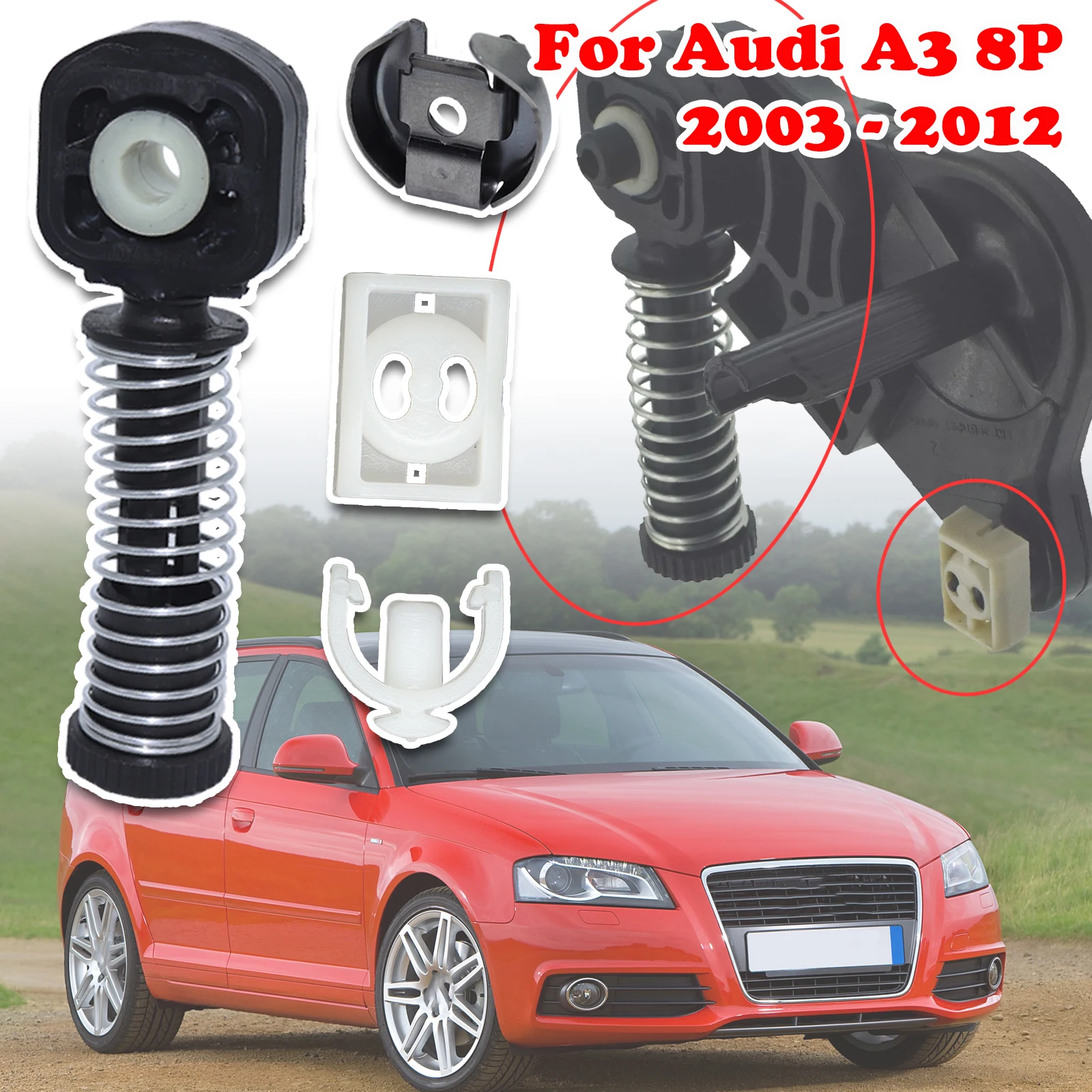 

For Audi A3 8P New upgrade Car Gear Selector Linkage Shift Lever Cable Connector Kit Gearbox Lock Connector 2003 2004 2005- 2012