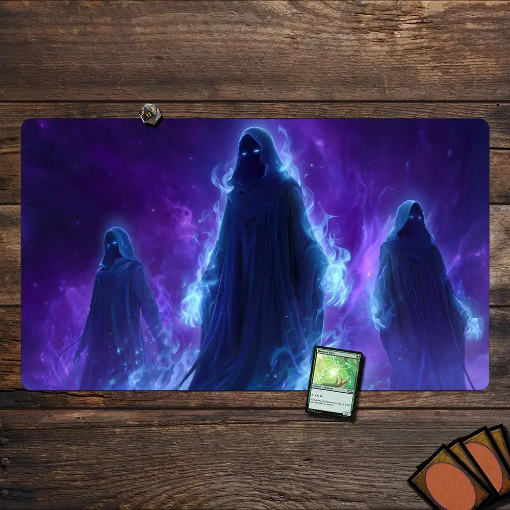 The Eerie Void Mage MTG Playmat Magic Card Battle Mat Non-Slip Durable 35X60CM Commander playmat Board Game Mat for TCG