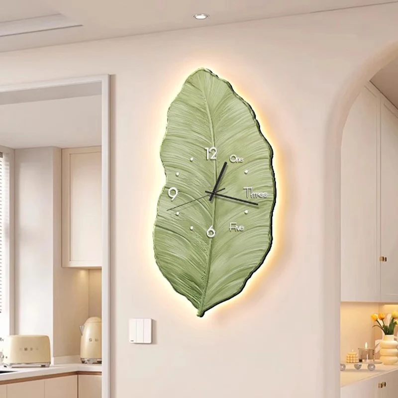 Bedrooms Luminous Wall Watch Design Minimalist Creative Wall Watch Led Living Room Silent Orologio Da Parete Home Decoration