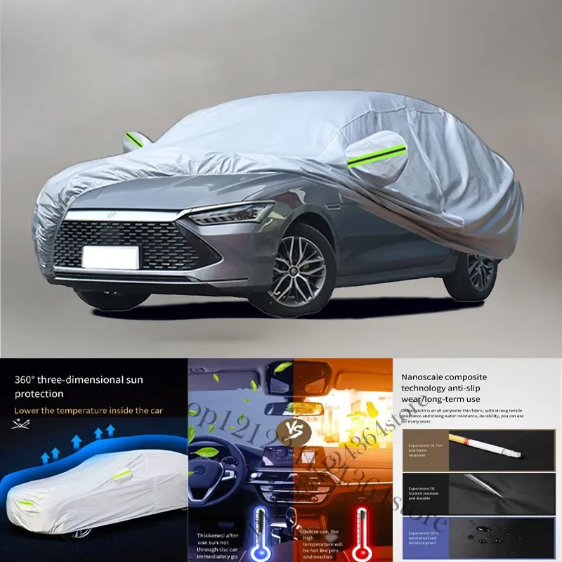 

For BYD Qing Plus Auto Anti snow Anti dust Anti-uv Anti peeling paint And Anti Rainwater 210t car cover Car cover protection