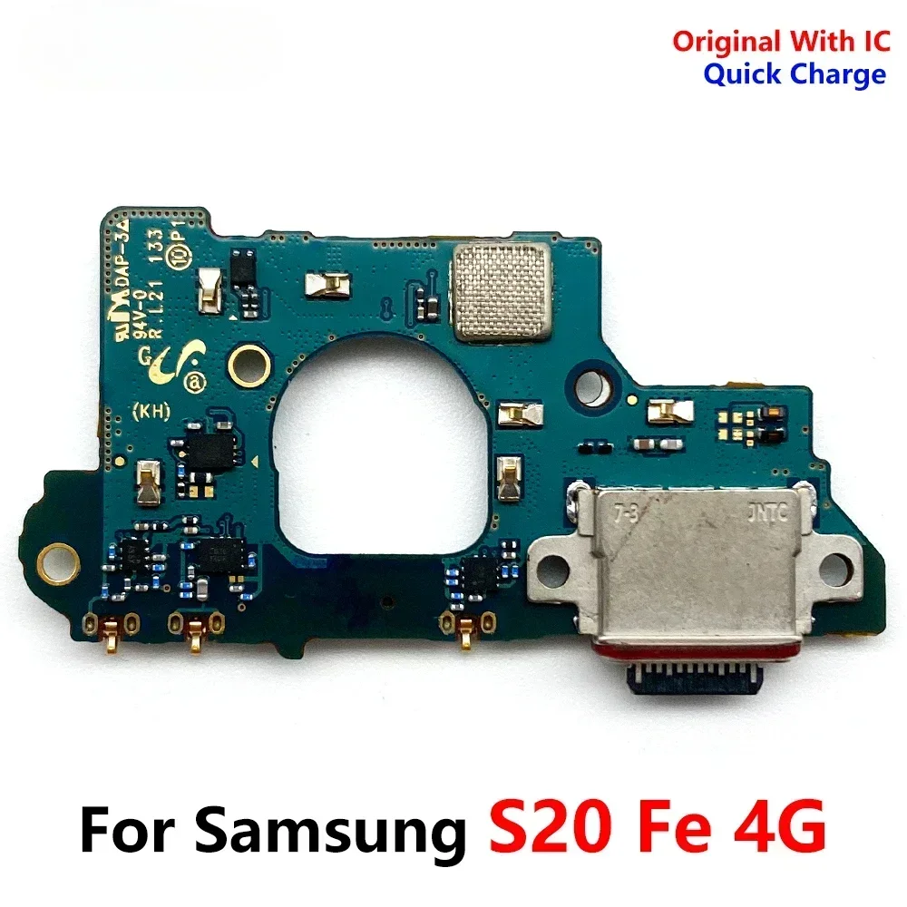 USB Charger Charging Port Dock Connector Microphone Board Main Cable Replace For Samsung S20 Fe 4G G780F / 5G G781V