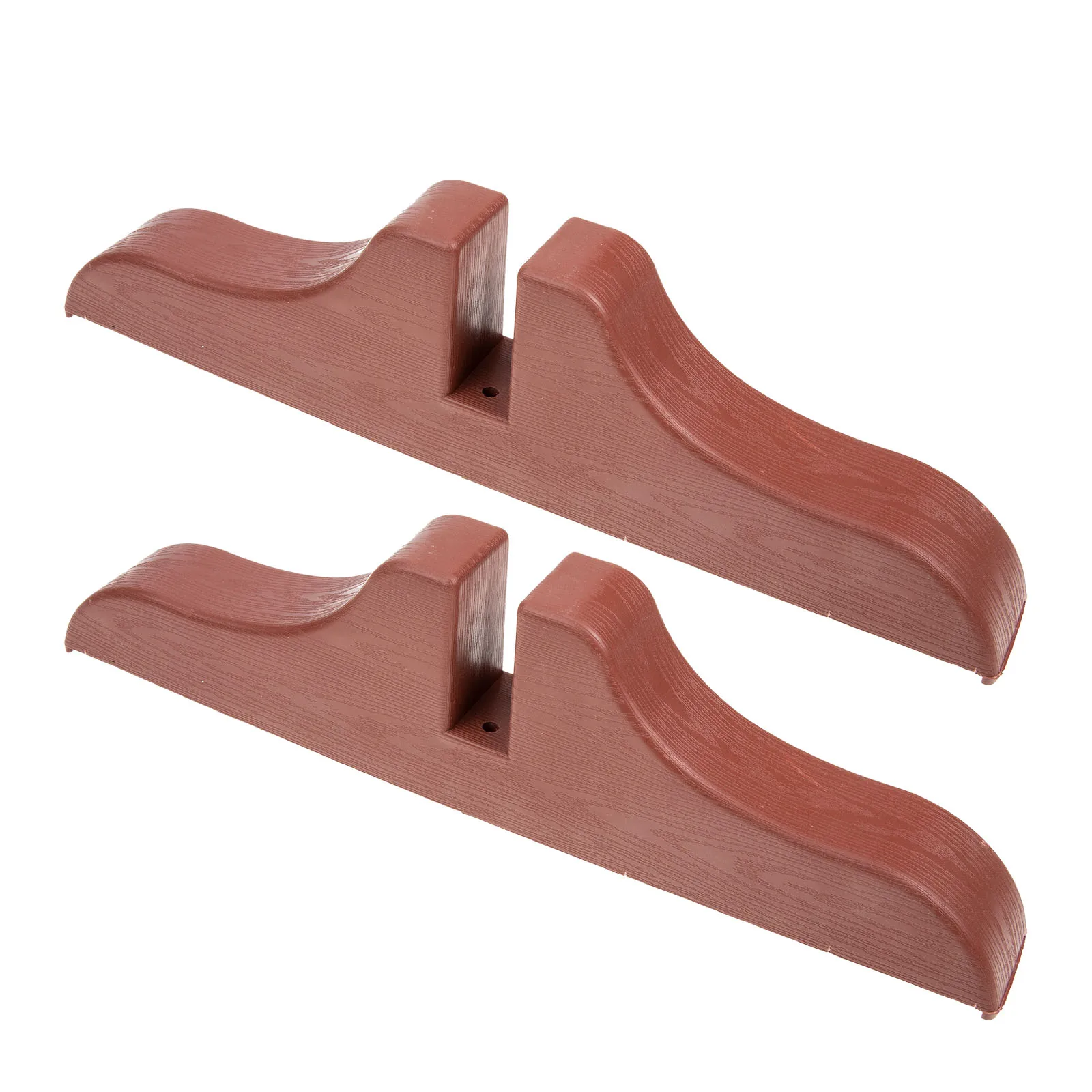 

2 Pcs Screen Base Divider Stands Wear-resistant Feet Thickened Bracket Brown Color Plastic Household Accessories Room