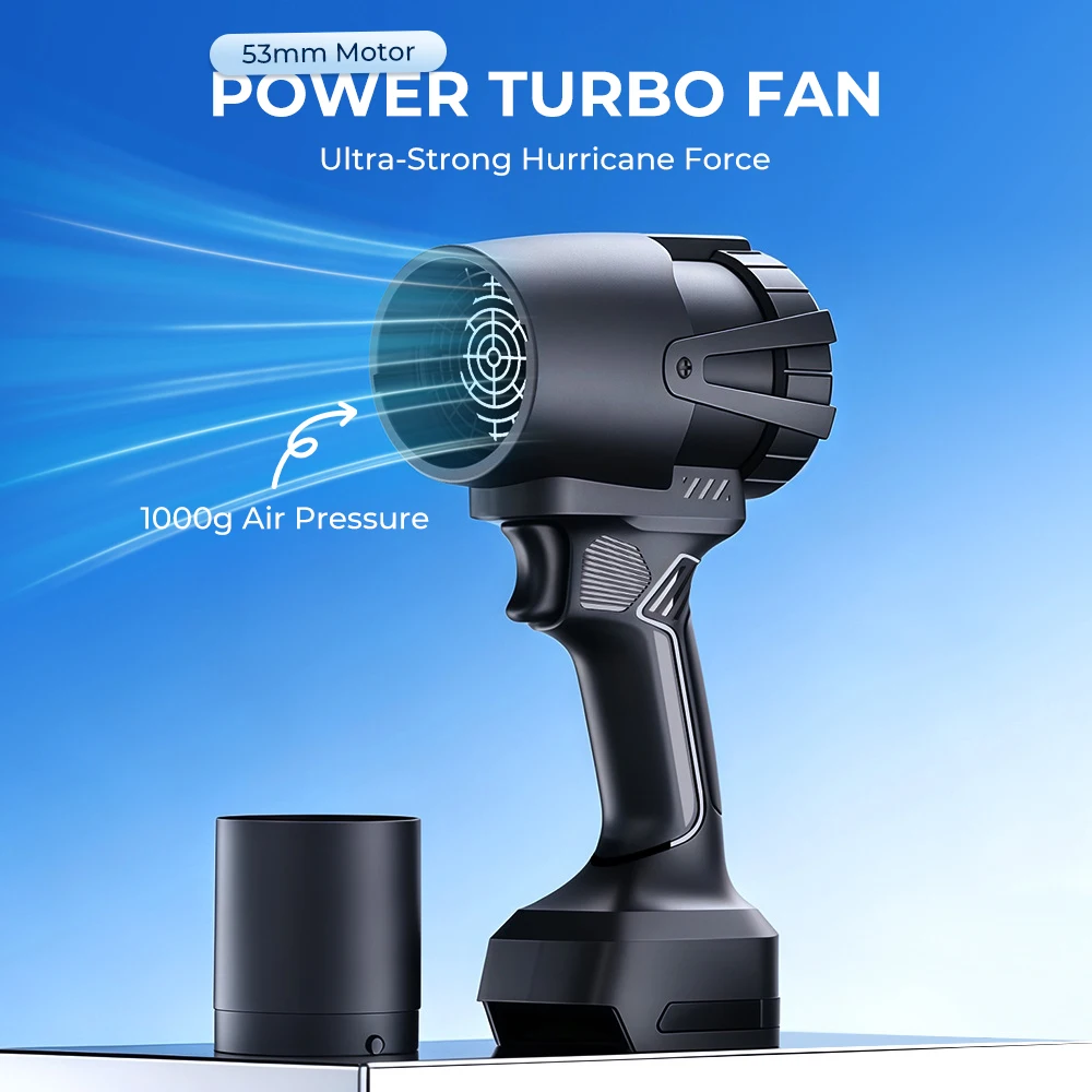 

Air Blower Handheld Turbo Fan 53mm Brushless Powerful 1000G Thrust Highpower Duct Fan Portable Fans Car Air Duster For Makita