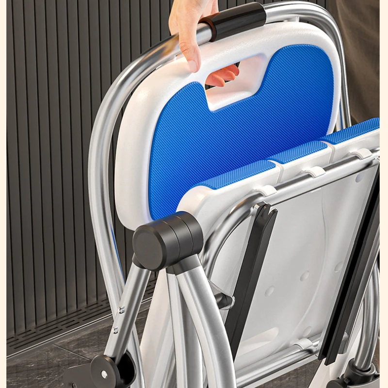 Bathroom Chair for Elderly with Backres Folding Shower Seat for Safety Non-Slip Locking Ideal for Senior Citizen Pregnant Women