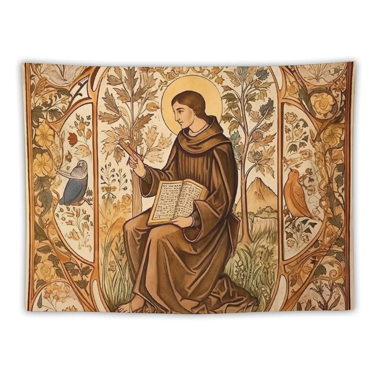 

John Duns Scotus Tapestry Aesthetic Room Decor Korean Art Mural Decoration For Home Aesthetic Home Decor Tapestry