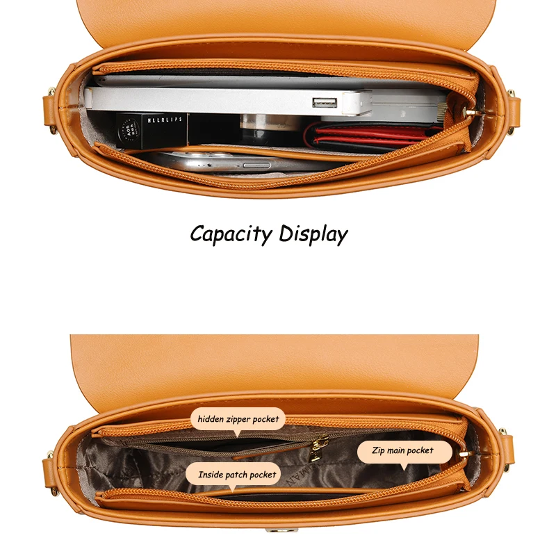 100% Genuine Cow Leather Women Shoulder Bag Solid Color Clutch Ladies Bags for 2023 Shoulder Bag Small Crossbody Bag Sac A Main