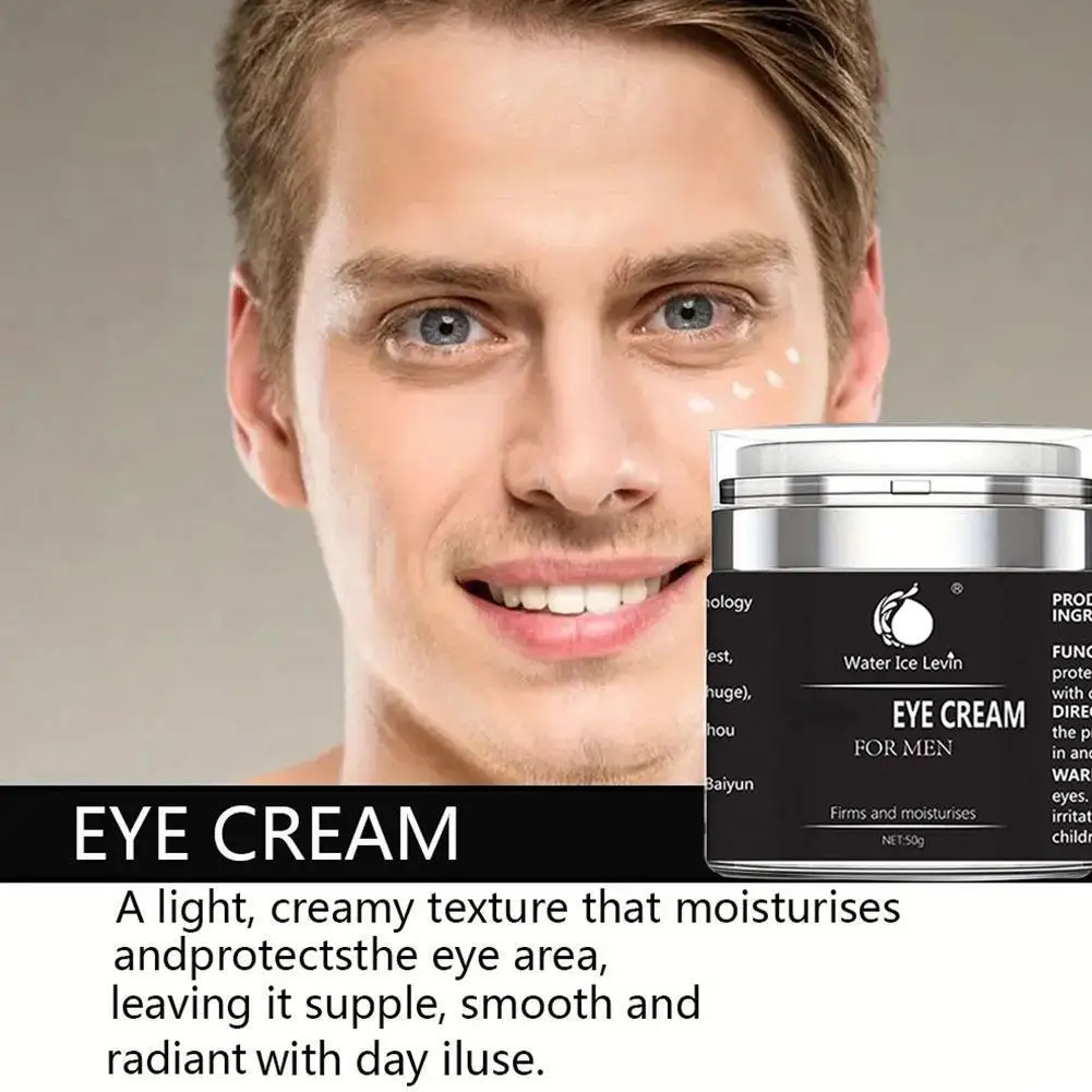 

Men's Eye Cream For Anti Aging, Dark Circles, Bags, Puffiness. Moisturizing Under Eye Serum Tightening, Lift Treatment R6E7