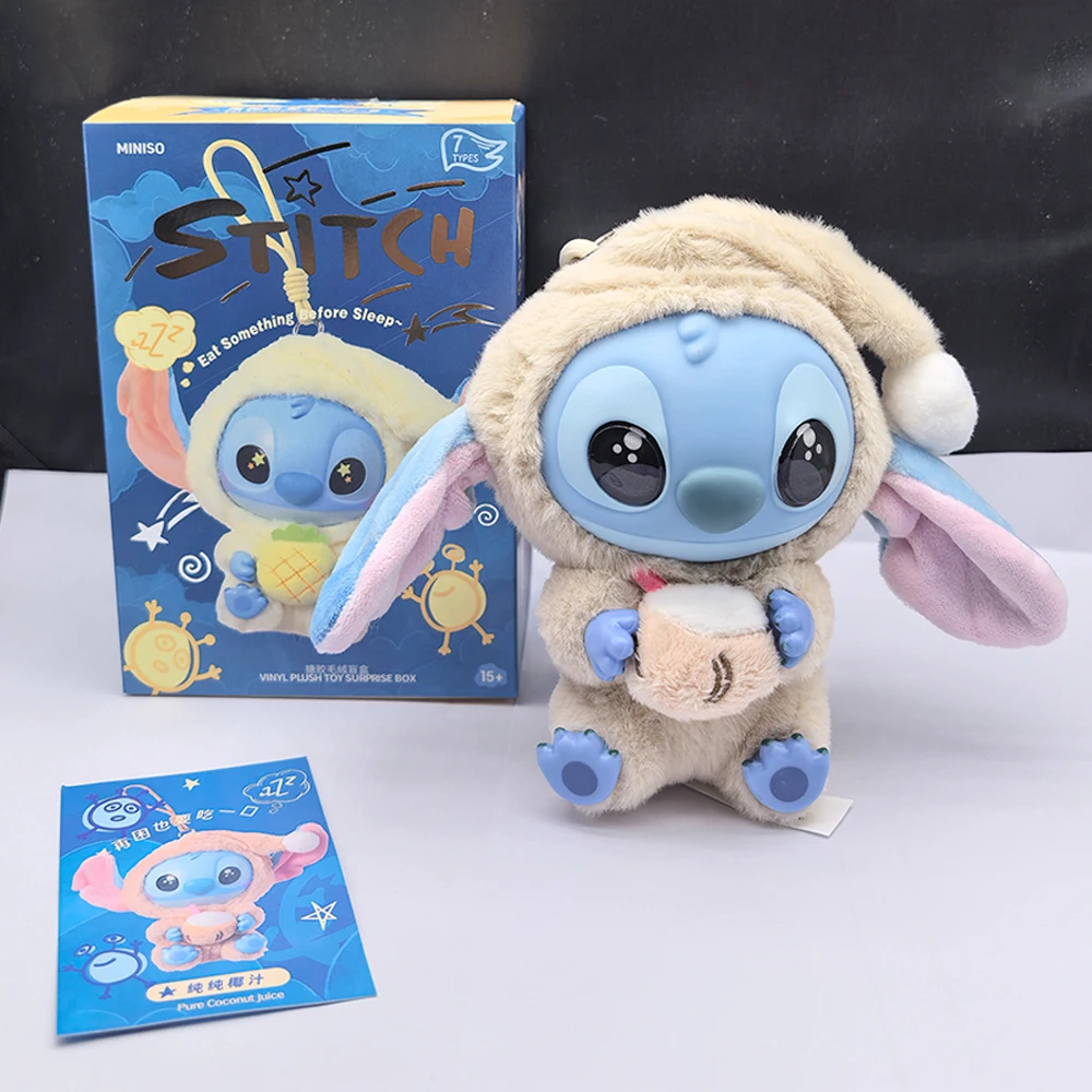 2026*Stitch Eat Something Before Sleep ซีรีส์ กล่องสุ่มตุ๊กตาไวนิลน่ารัก Labu V3 ของเล่นตุ๊กตา กล่องปริศนา ของตกแต่ง พวงกุญแจ ของขวัญ