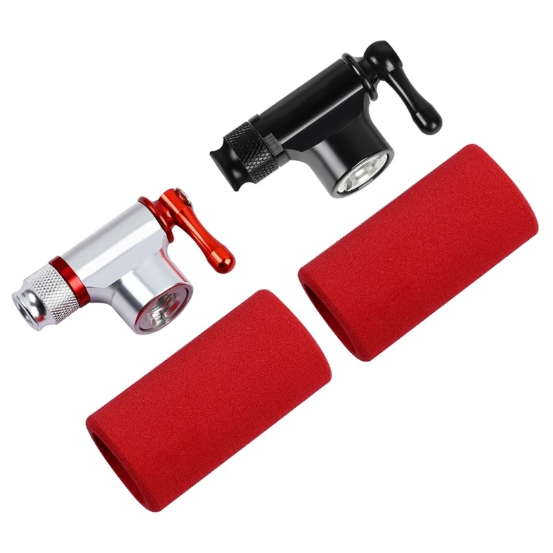 Outdoor Mountainbike Radfahren Reifen Gas Nadel Inflatoren Kleine Fahrräder CO2 Pumpe Tragbare Aluminium Legierung Fahrrad Luftpumpen