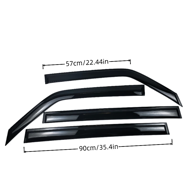 Car Window Visor for 4th-Gen for MITSUBISHI Pajero 2006-2021 V73/V93/V97/V87, Car Window Rain Guard