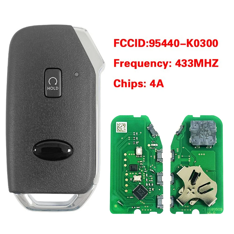 

CN051294 Послепродажный 5-кнопочный смарт-ключ FCC 95440-K0300 4A чип 433 МГц без ключа для Kia Soul 2020-2022