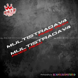 1 Pair For Ducati Multistrada V2 V4 Pikes Peak Motor Bike Stickers Motorcycle Reflective Waterproof Decals 10