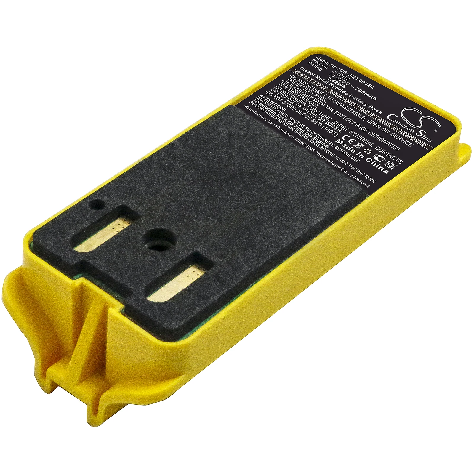CS Replacement Battery for JAY A003 HAS,Remote UDE,Modular Industrial Radio Remote Control PN:UDB2 700mAh / 2.52Wh