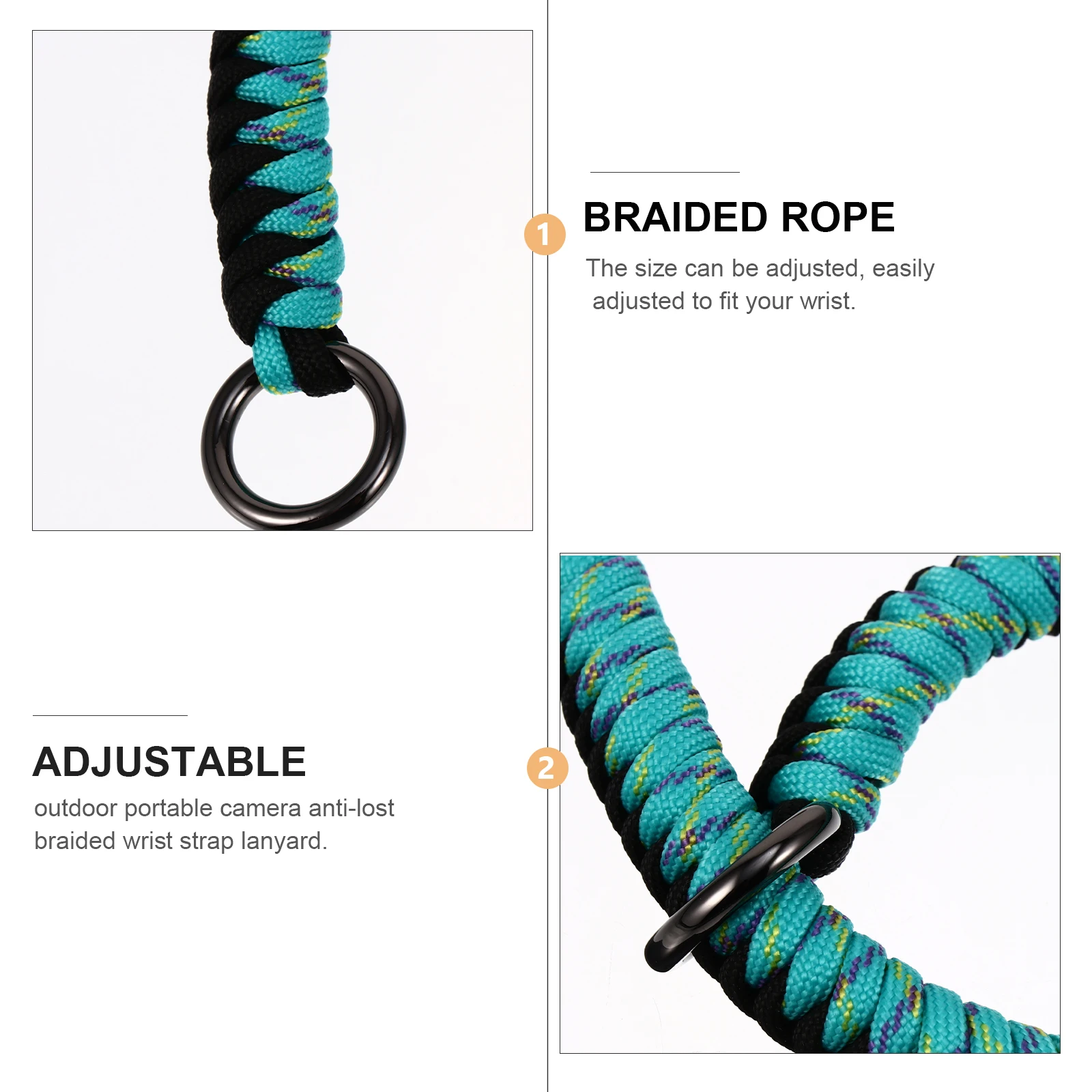 

Ремешок на запястье с защитой от потери камеры, высокая прочность, регулируемый ремешок ручной работы на запястье, безопасность камеры