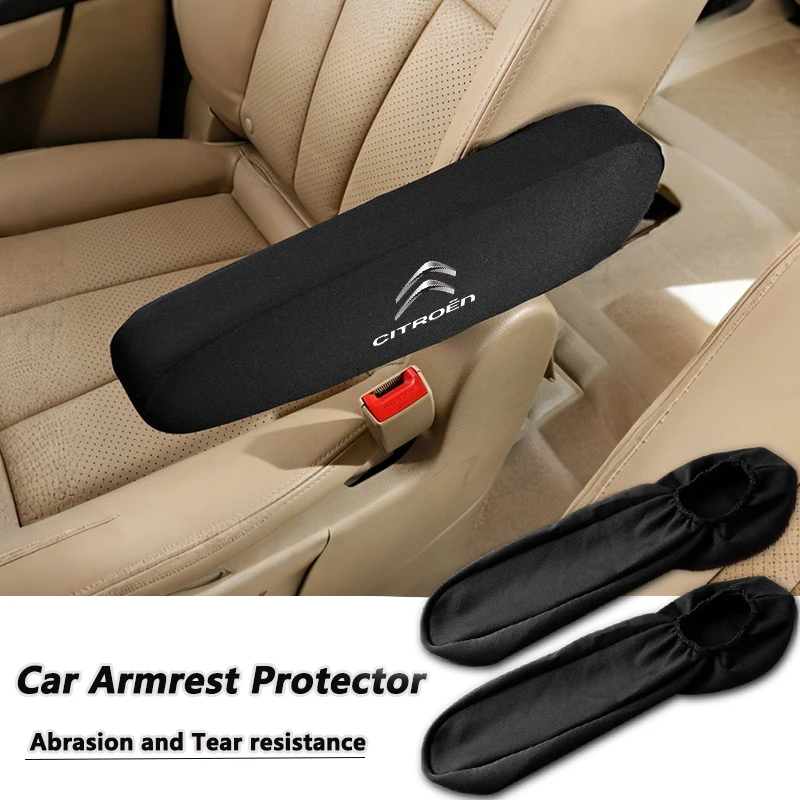 Fabric Car Seat Armrest Cover Breathable Cloth For Citroen C4 C3 C5 C1 C2 Berlingo Celysee Cactus Picasso Aircross Saxo Grand view 3