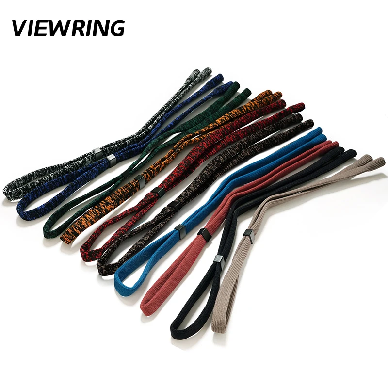 Soft Knit Adjustable Eyeglass Strap Anti Slip Sunglasses Neck Lanyard Retainer Cord For Sports Outdoor Reading Glasses Men Women