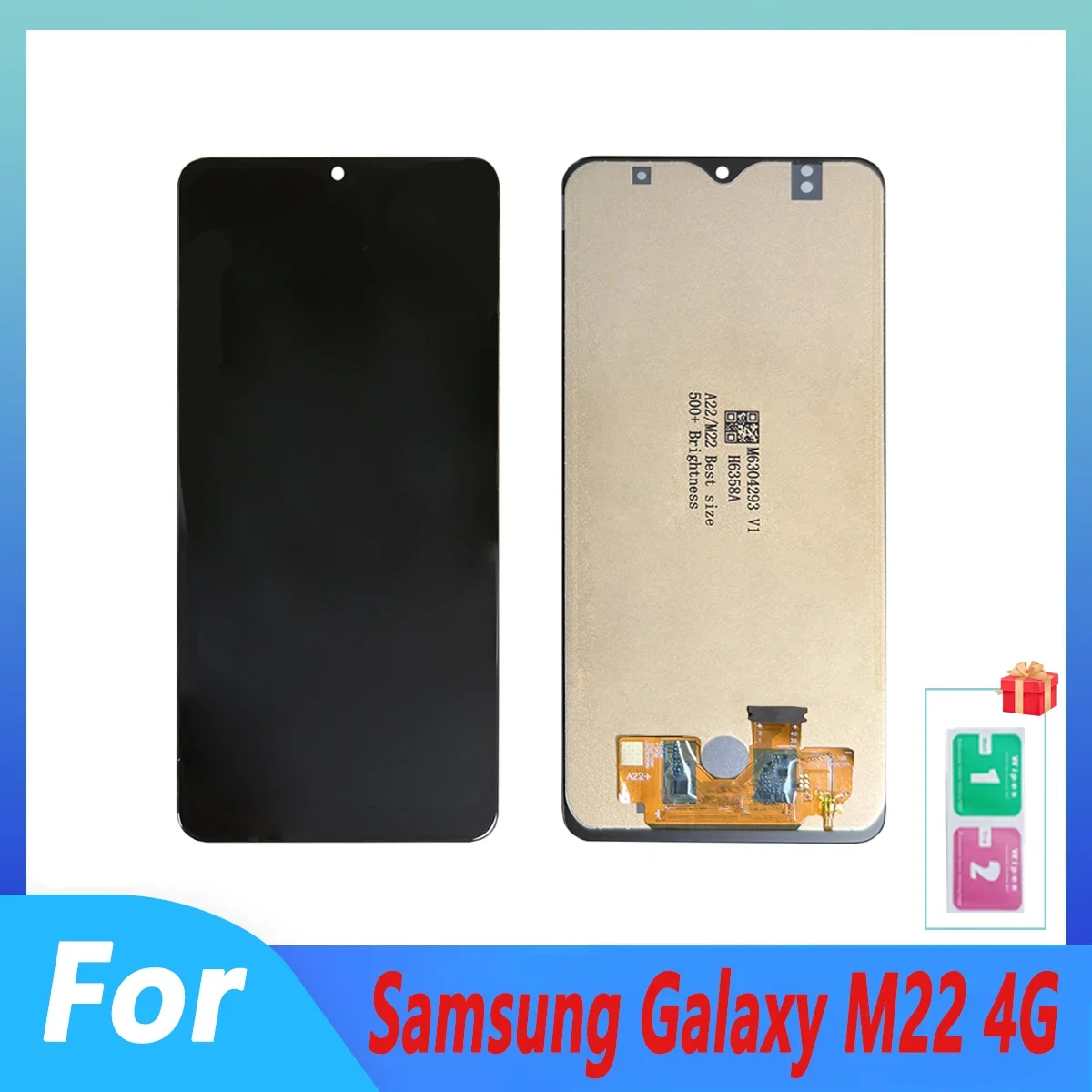 Nueva pantalla Pop para Samsung Galaxy M22 4G LCD Digitalizador de pantalla táctil para A225F A225M piezas de repuesto LCD