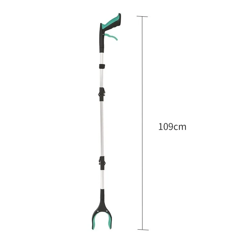 Foldable Garbage Clamp Sanitation Cleaning Supplies Foldable Garbage Picker Long Handle Three-fold High-altitude Retrieval Clamp