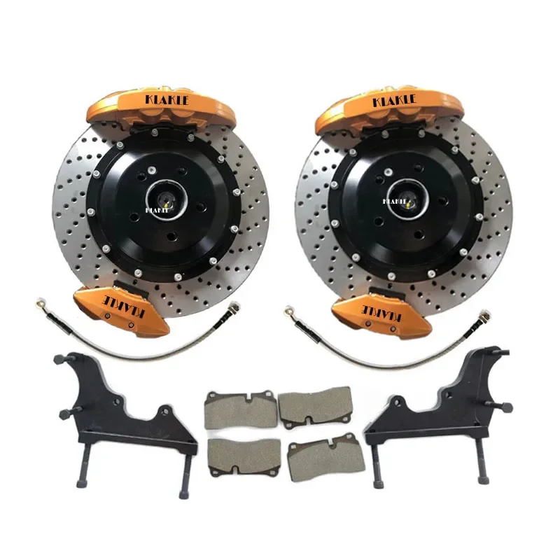 KLAKLE Designer Brake System AMG 4 Caliper Rear Dual Brake Caliper Set For Mustang S550 2.3L 2019