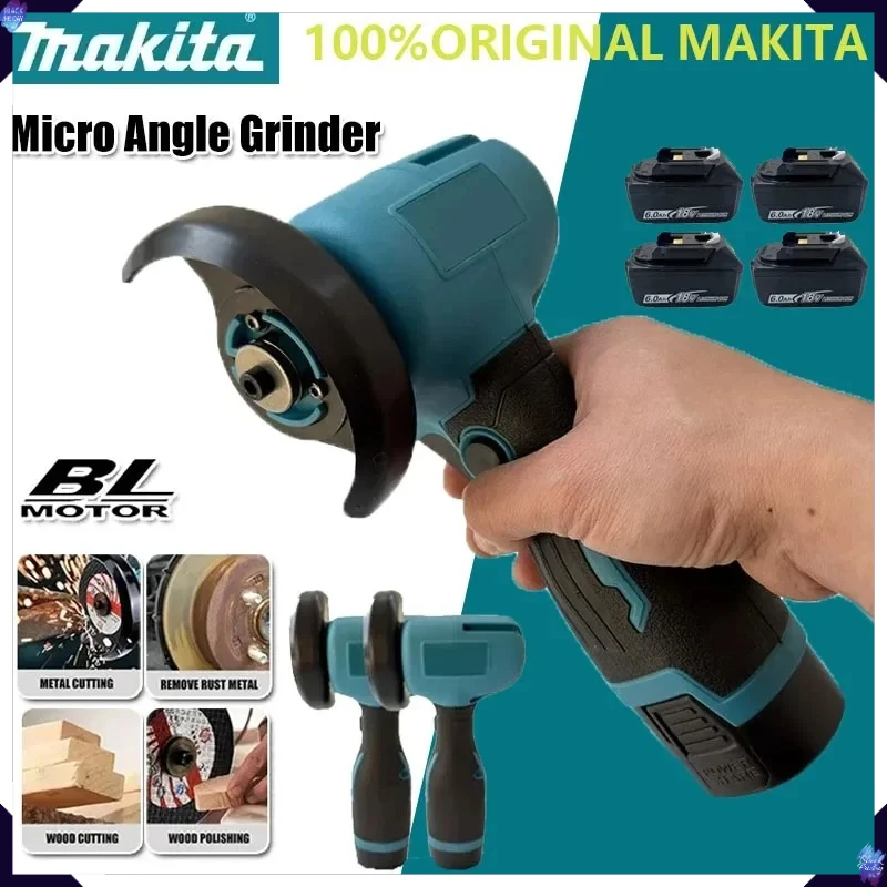 

Makita Cordless Mini Angle Grinder 19500RPM Rechargeable Handheld Grinding Polishing Grinding Cutting Machine Power Tool