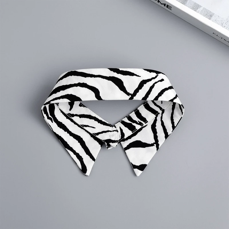 Fashion Striped Detachable Shirt Collar Lapel Sweater Decorative False Collar Neckline Accessories view 6