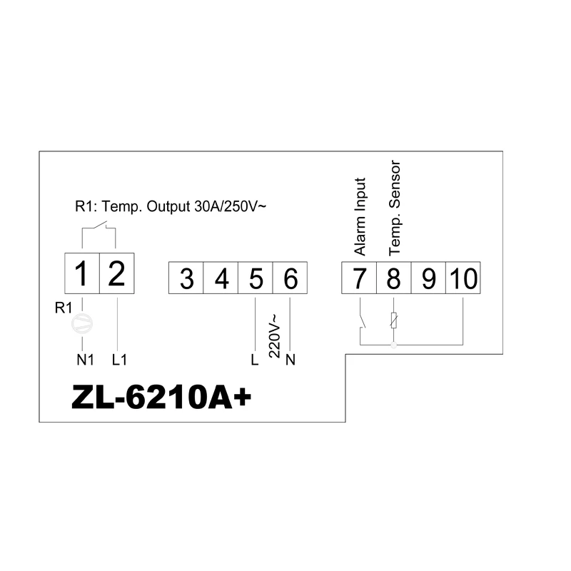 ZL-6210A+, 30A Output, Temperature Controller, Digital  Thermostat, Lilytech, smart Thermostat temperature controller, Switch