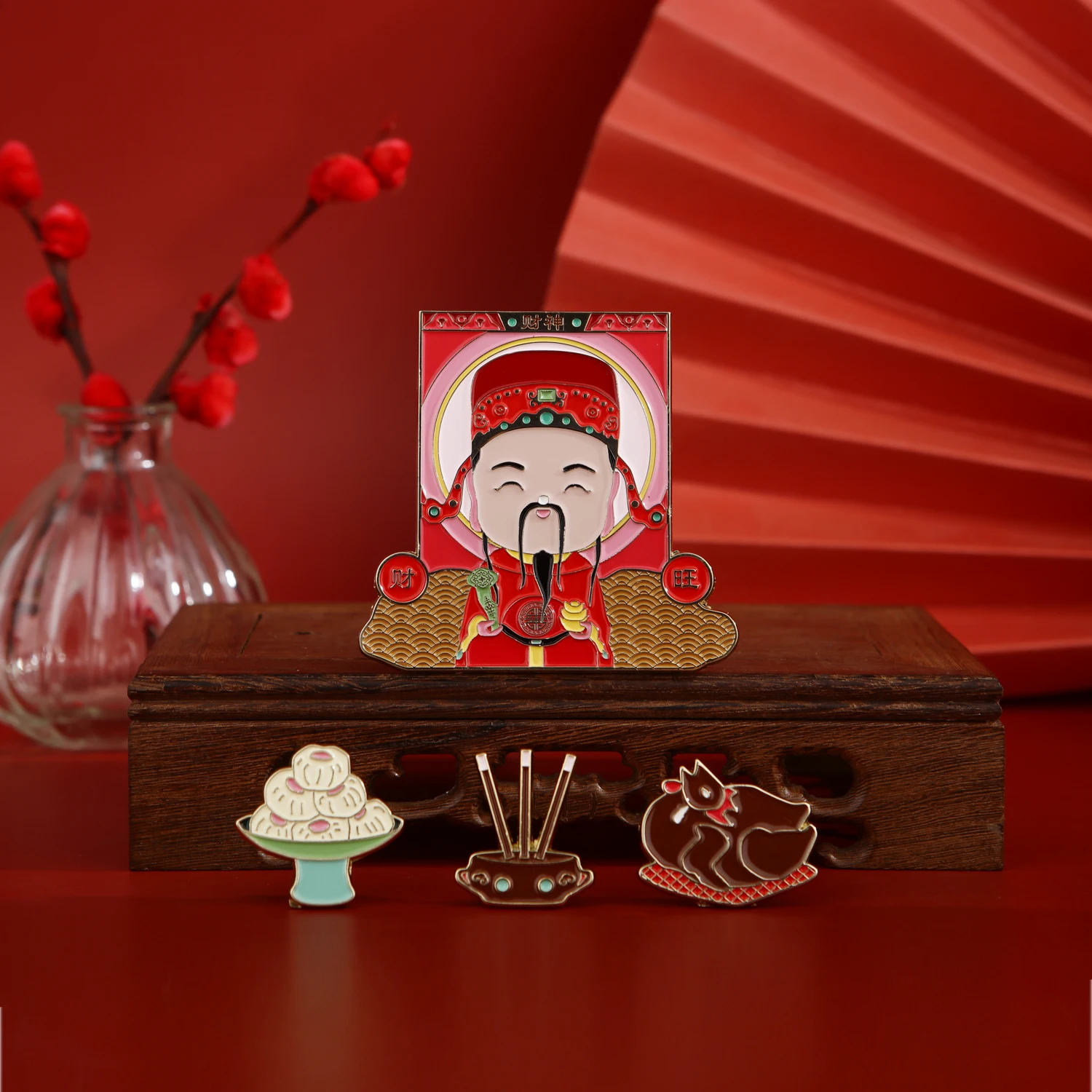 

Chinese God of Wealth Decoration Set Home Decor Living Room Home Desktop Ornaments Modern Home Decoration Accessories