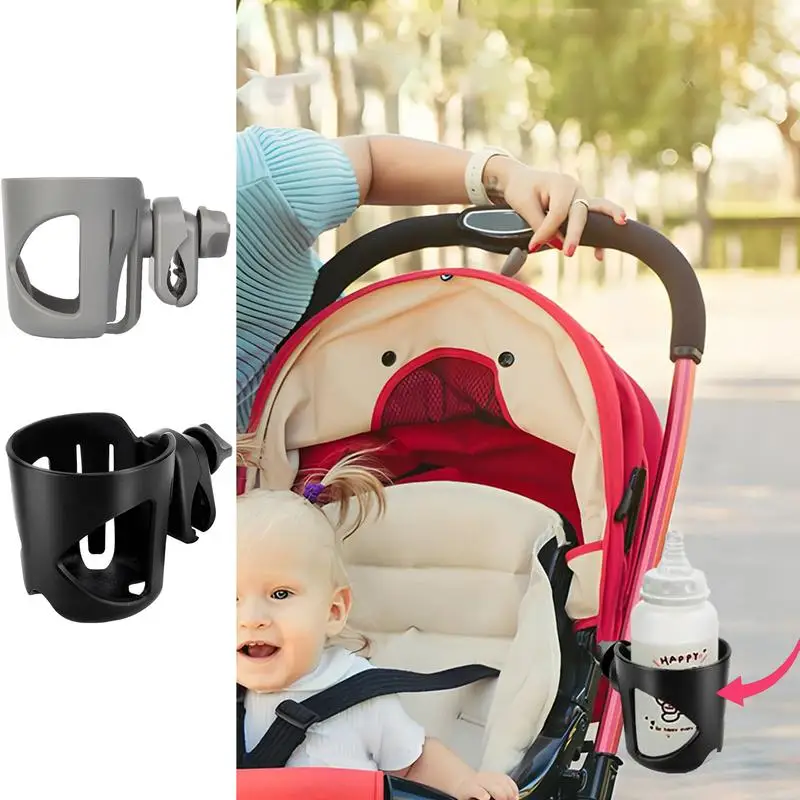 Cup Holder For Stroller 360Rotating Rotation Baby Cart Bottle Rack Adjustable Clamp Feeding Bottle Cup Holder Stroller Accessory