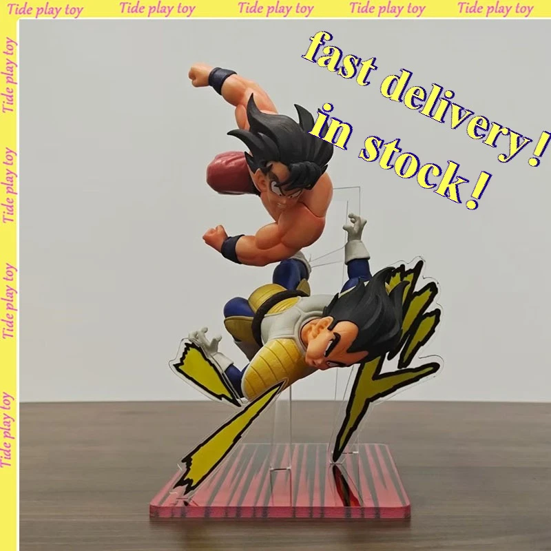 

Dragon Ball Anime Figure Son Goku Vs Vegeta Action Figures Desk Decoration Ornament Statue Collect Model Kids Toys Festival Gift