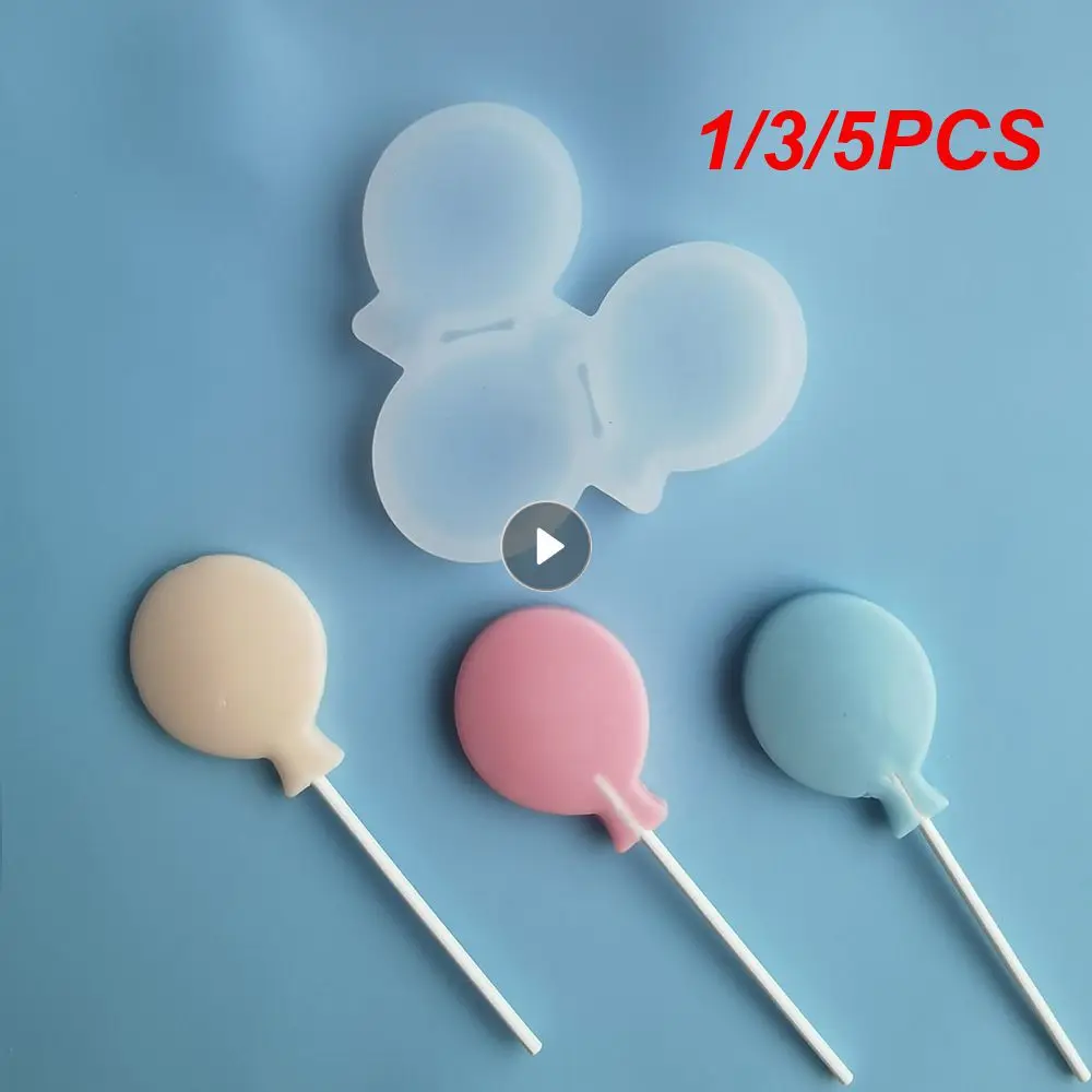 1/3/5PCS Balloon Mold Candy Mold Cake Decoration Non Stick Novel Cute Unique Great For Homemade Chocolate Handmade Crafts