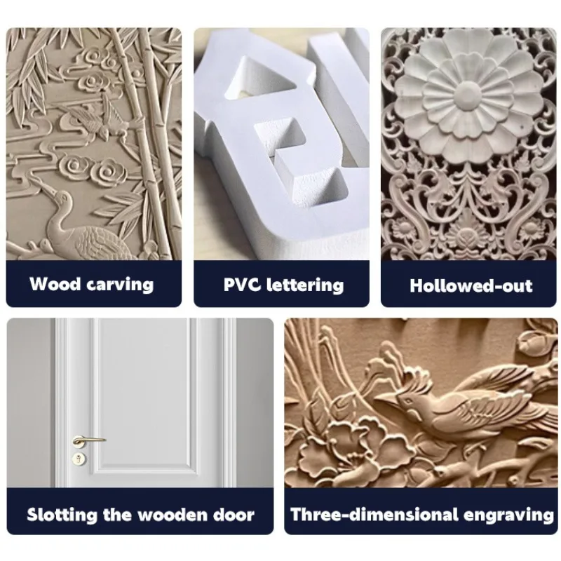 Macchina per incidere materiali per legno, acrilico, PVC, ABS Parole pubblicitarie Macchina da taglio automatica Macchina per incidere CNC per la lavorazione del legno