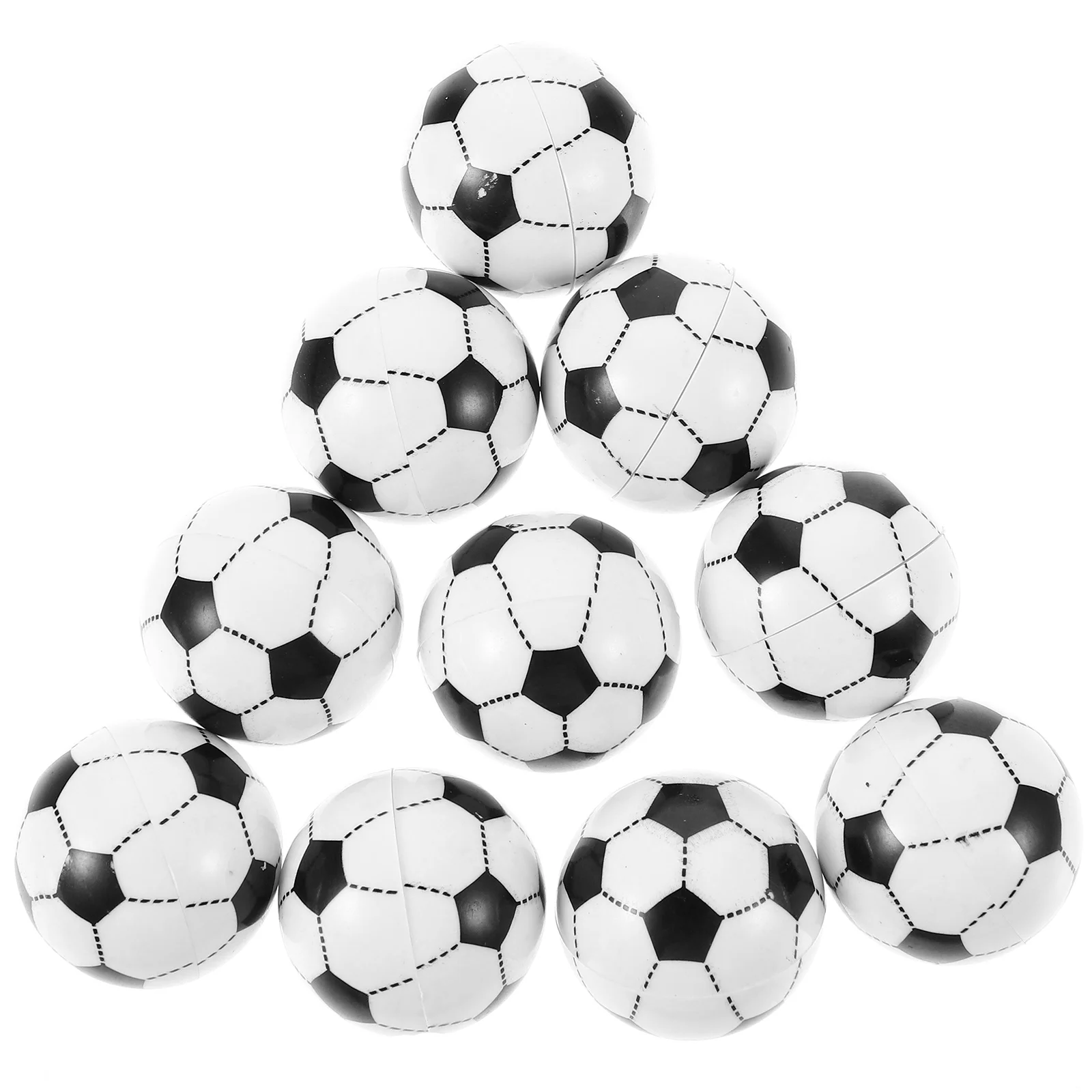 10-delige spuitgegoten kleine voetbal mini-tafelspelvoetballen bureaubenodigdheden dubbele tafelvoetbal plastic voor accessoires voor volwassenen