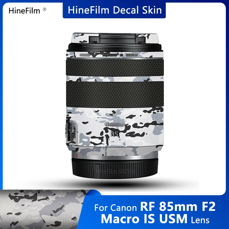 Hinefilm Skin for Canon RF85 F2 MACRO STM Lens Decal Skin for Canon RF85 F2 Lens Sticker 85 f2 Wrap Cover 85F2 Protective Skin