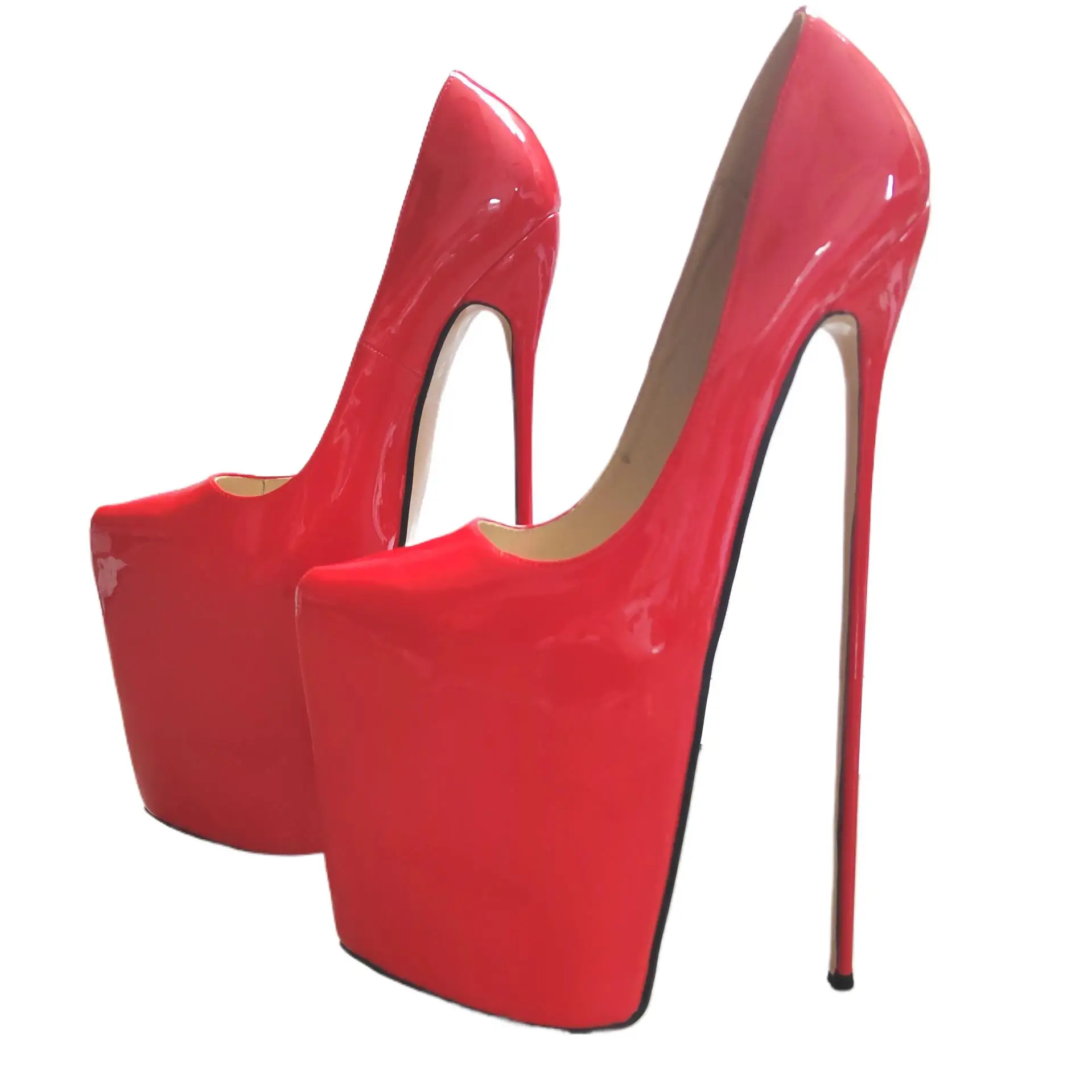 كروسدرسر الخناجر مثير 30 سنتيمتر رقيقة جدا عالية الكعب أشار تو أحذية امرأة مضخات مقاومة للماء Zapatos حجم 37-50