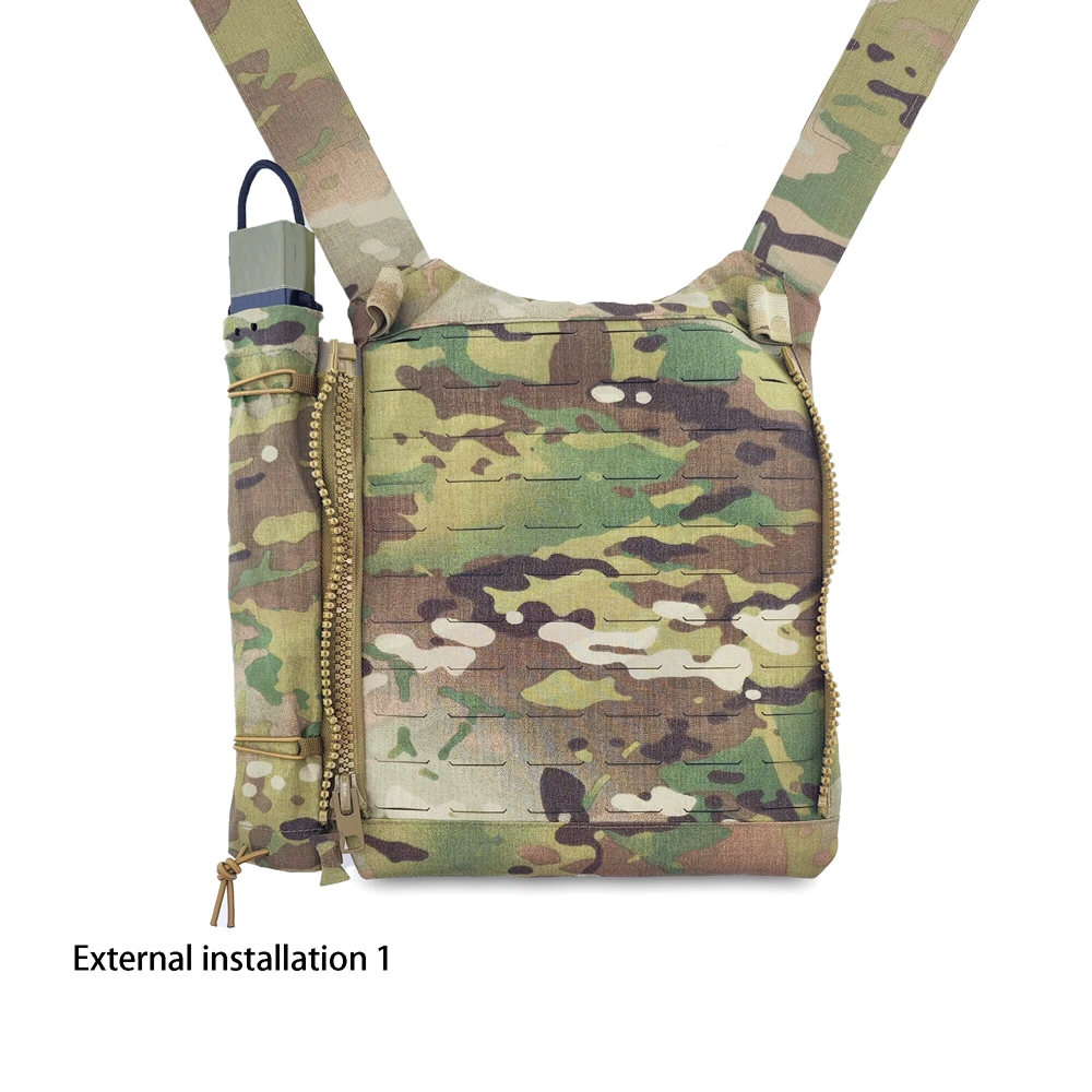 1 Pair Outdoor Tactical Backpack Backboard with Holes Quilted C4 Long Tool Kit