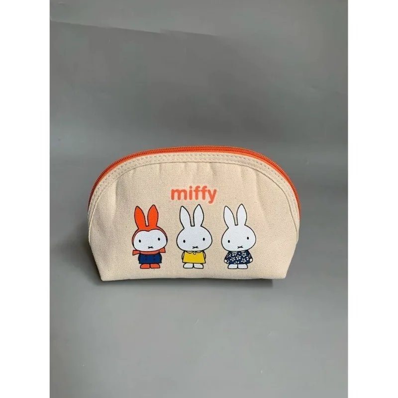 

New Kawaii Miffy Rabbit Cute Cartoon Japanese Lightweight and Compact Makeup Bag Outdoor Storage Bag Girl Gift Children's Toy