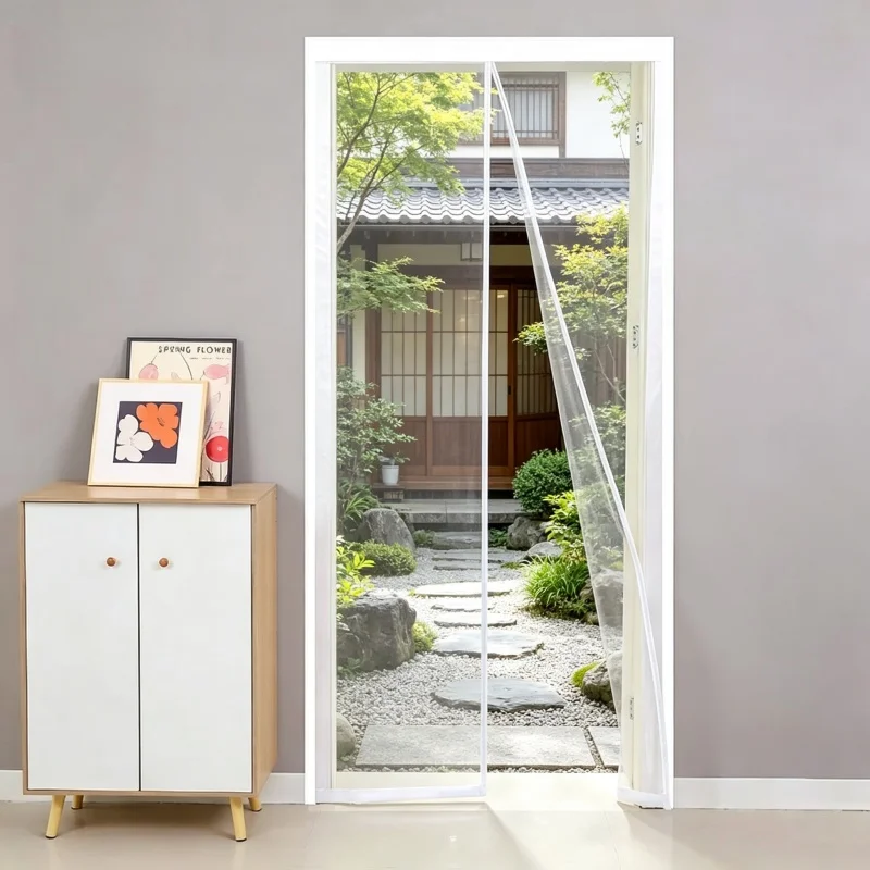 Mosquito resistant door curtain with magnetic suction, high-end window screen, mosquito resistant door curtain