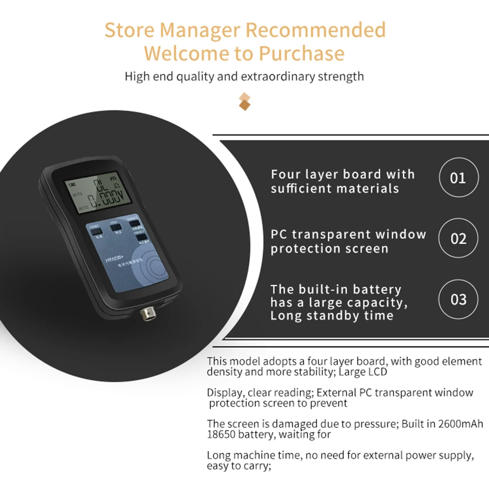 Yr1035 4-Draht digitales Innen widerstands prüfgerät 100V Batterie internes Ohm messgerät für ni-mh ni-cd Li-Ionen-Batterie