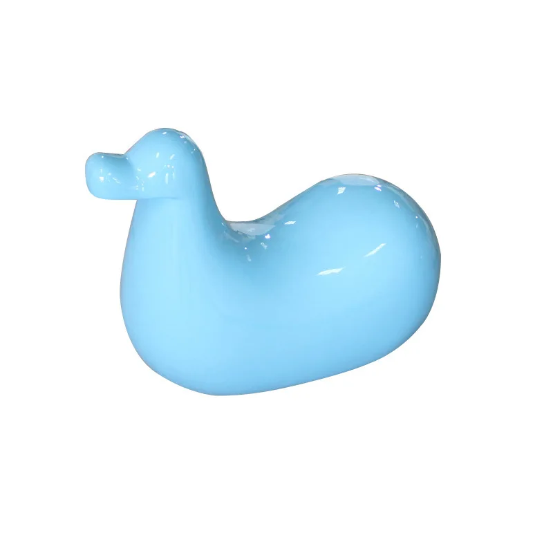 

FRP duck child seat sketch sculpture decorative ornament amusement park single seat stool fun leisure chair