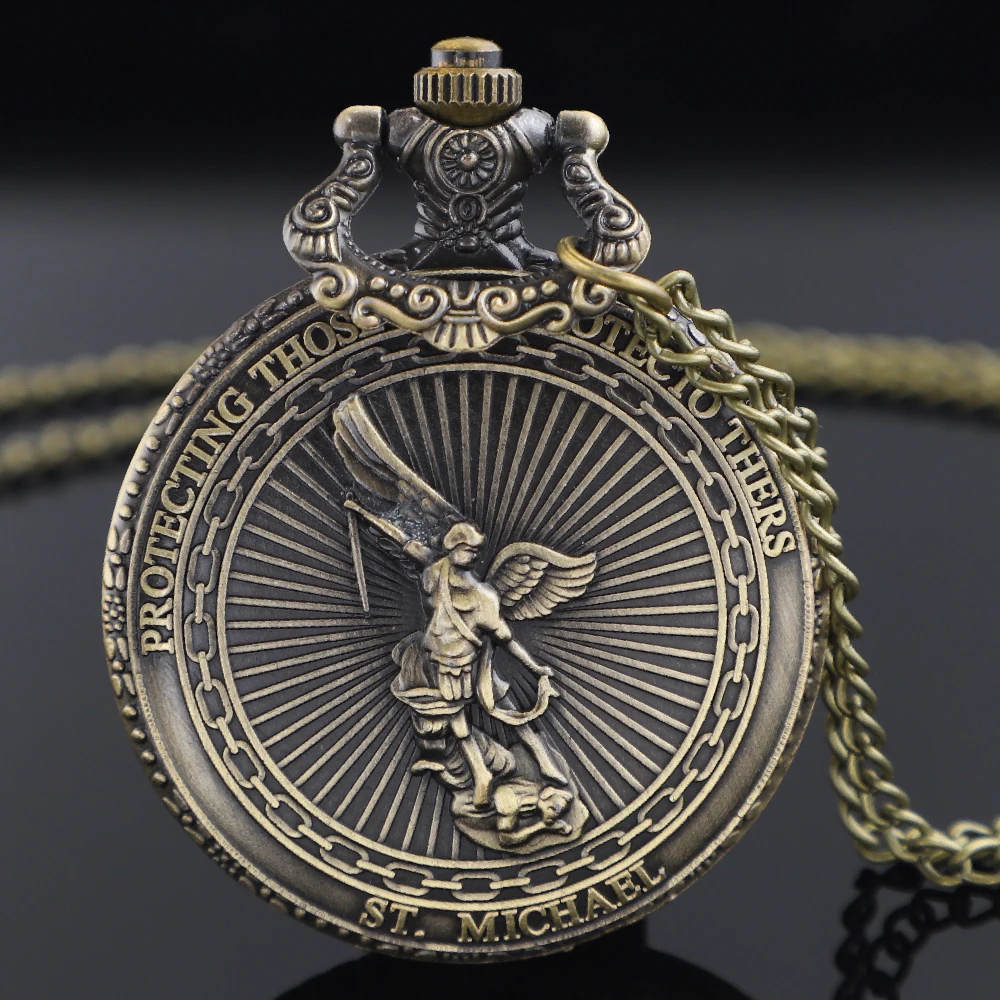 ريترو إيجل F.B.I تصميم كوارتز ساعة الجيب خمر ساعات الجيب ساعة للرجال النساء مع فوب سلسلة مجوهرات اكسسوارات هدايا