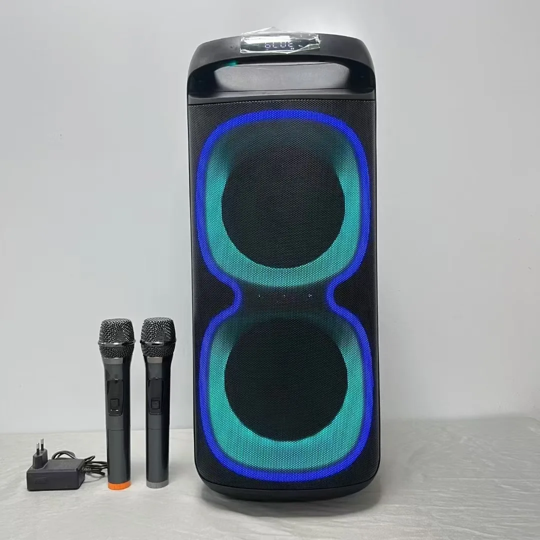 

Hot Sale Factory Direct Speaker Bt Speaker Dual 08 Inches Trolley 60 W High Power Kalonka Karaoke Woffer Speaker Amplifier Led