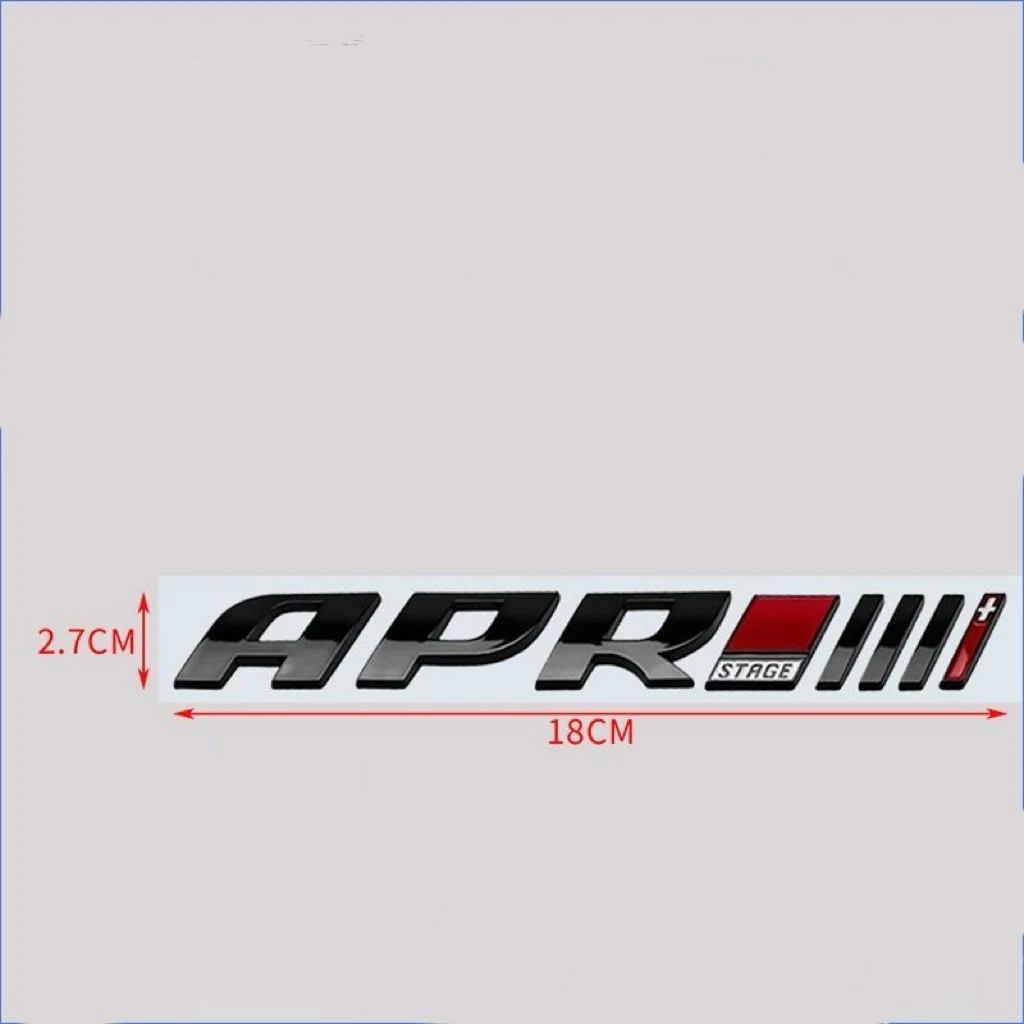 3D ABS Car Styling APR Stage III Emblem Fender Side Sticker Badge For Volkswagen CC Golf 6 7 Audi A4 A6 Auto Tail Accessories