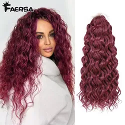 Extensiones de cabello trenzado Ocean Wave para mujer, trenzas de ganchillo, pelo sintético Hawaii Afro Curl ombré rizado Rubio, trenza de onda de agua