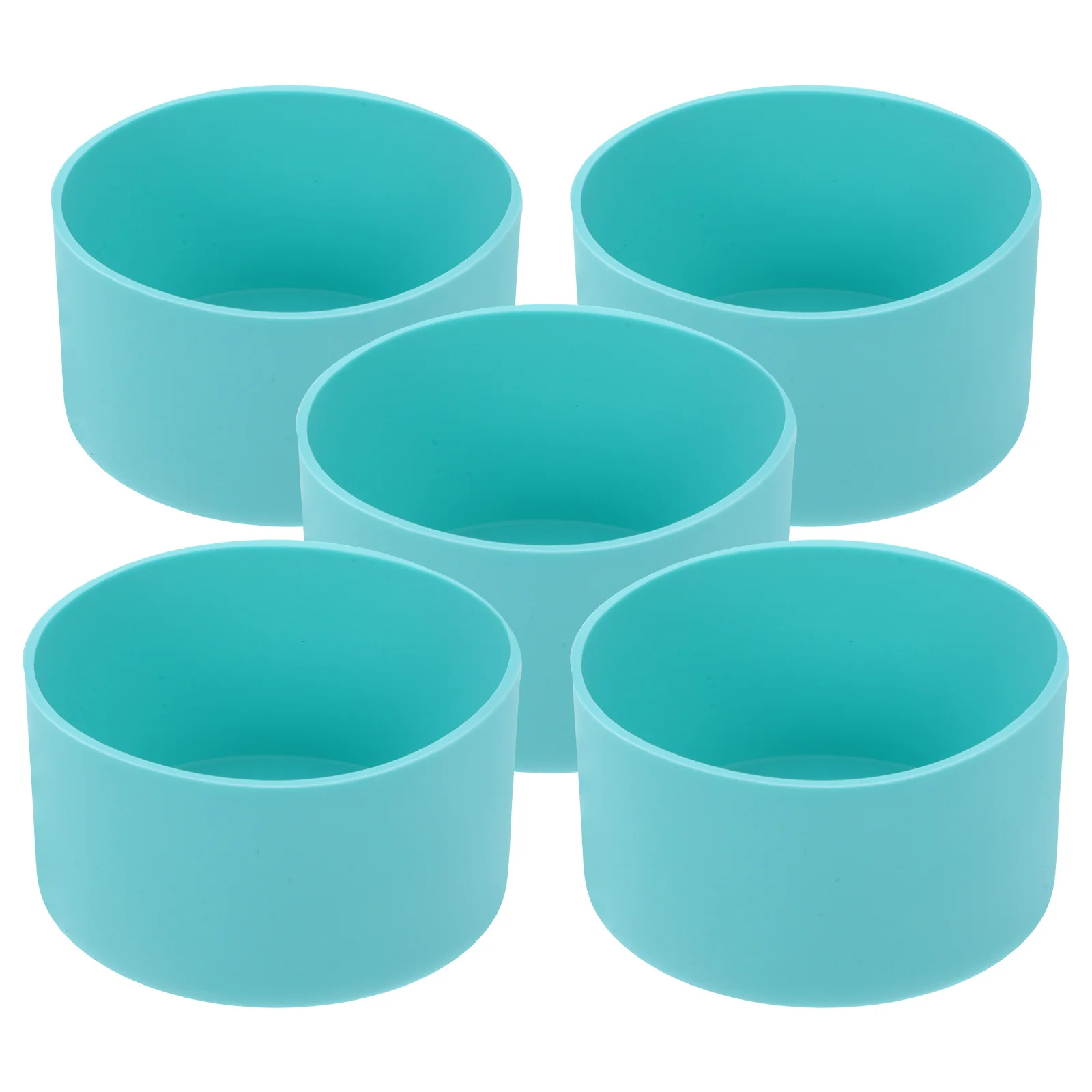 

5 Pcs Insulated Silicone Cover Water Bottle Bottom Protective Sleeve Cup Protector