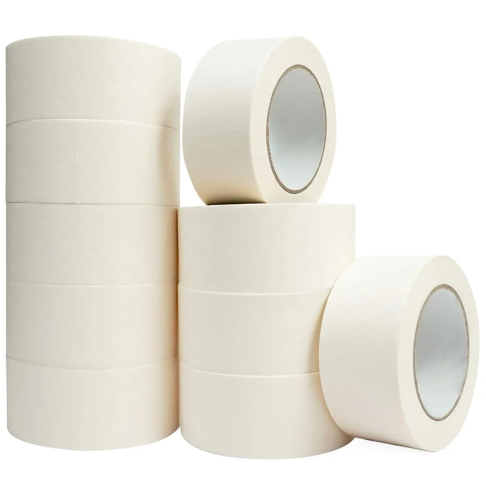 1 Roll White Masking Tape, 0.94 Inch X 65.6 Ft Easy Tear Painter’s Tape, No Residue Self-Adhesive Paper Tape for Painting Craft DIY Labeling Decoration Home Renovation