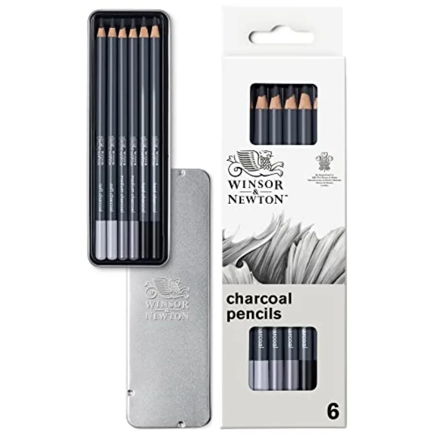 Studio Collection, 6 Count, Charcoal Pencils