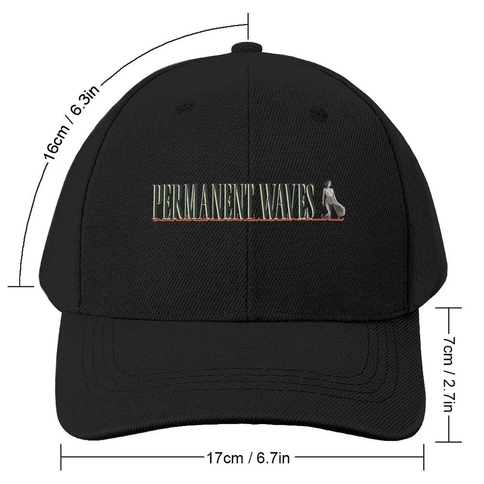 Permanent Waves - Album Logo Baseball Cap Streetwear Mountaineering Thermal Visor Men's Luxury Women's