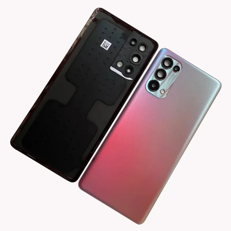 Back Battery Cover For Oppo Reno5 Pro 5G Back Cover PDSM00 PDST00 CPH2201 Rear Housing Door Glass Case With Lens